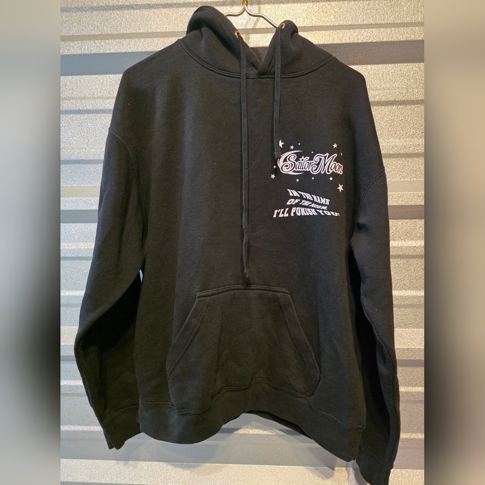 Sailer Moon  Black Hoodie with Graphic Design